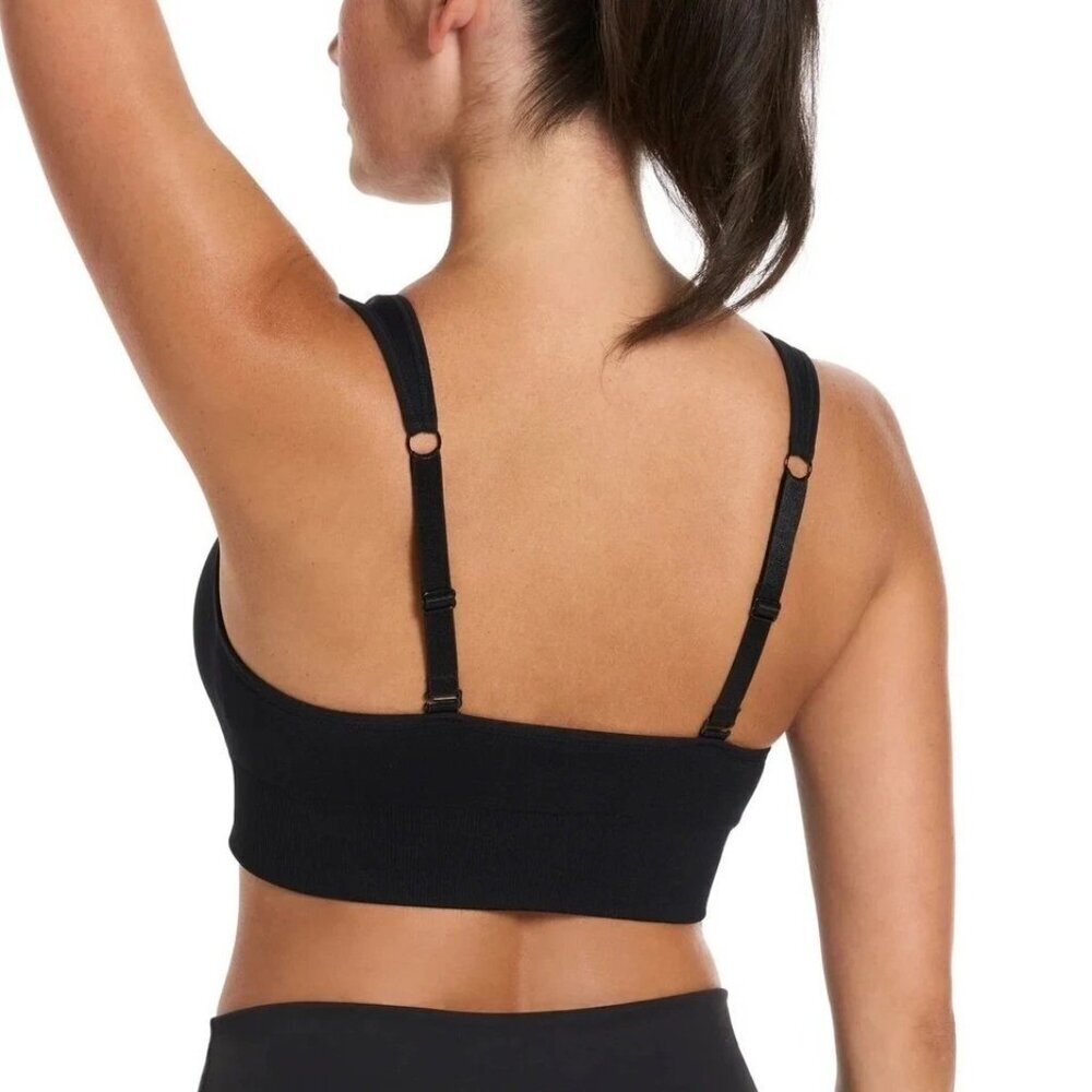 Puma Black Gray Women's XL 2-Pack Seamless Sports Bras N0463 - Picture 3 of 9